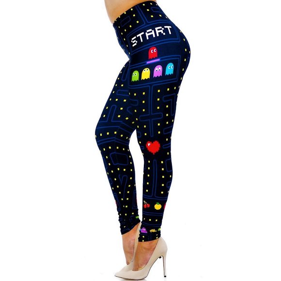 PAC MAN - 3D LASER PRINT LEGGINGS - Picture 9 of 9
